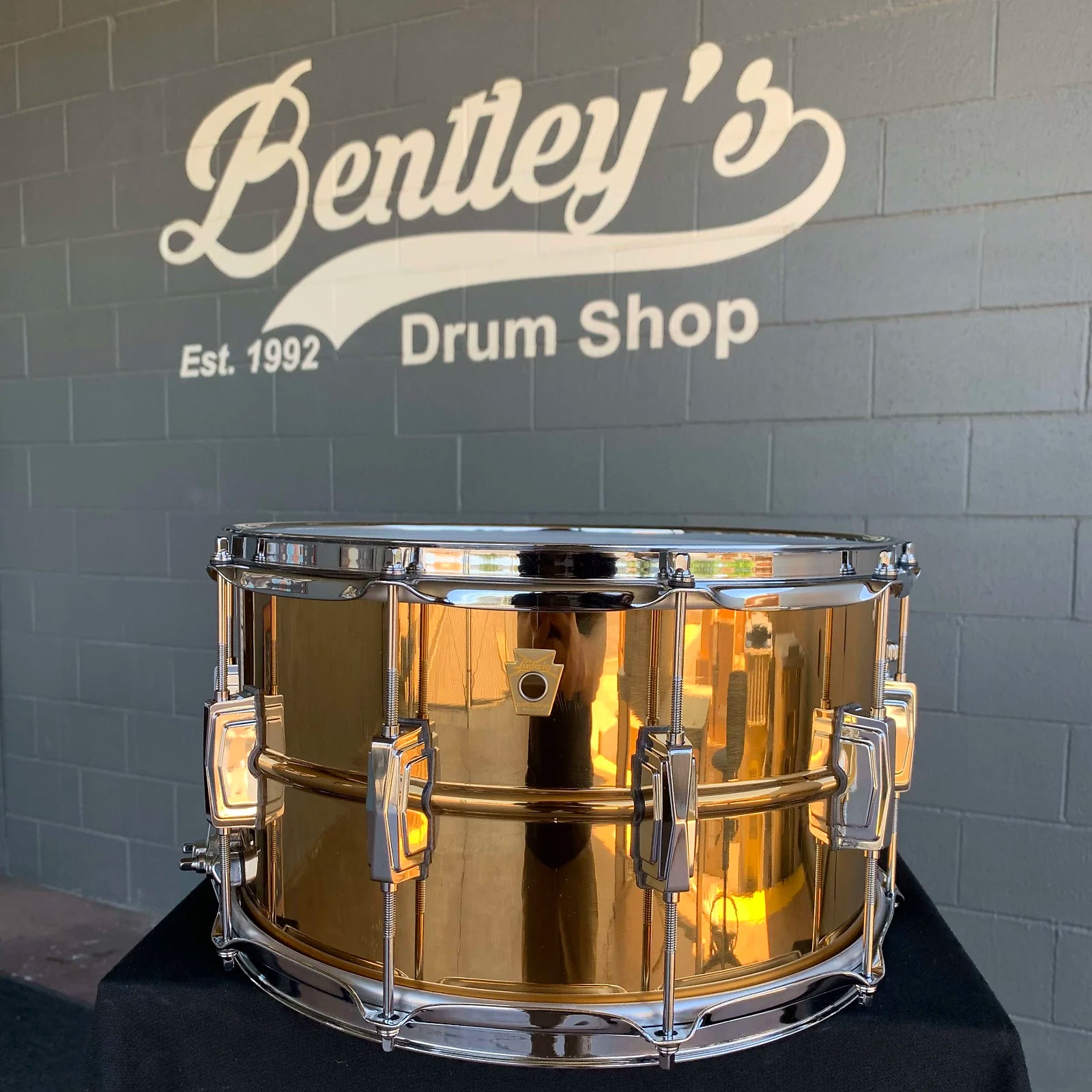 Ludwig LB508 Polished Bronze-Phonic 8x14 Snare Drum w/ Imperial Lugs